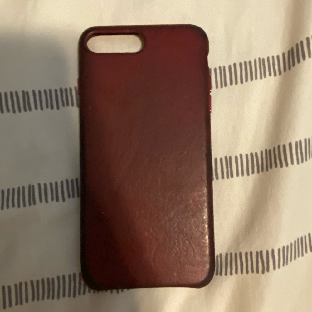 Apple iPhone 6/6s/7/8 Plus (RED) Leather Case